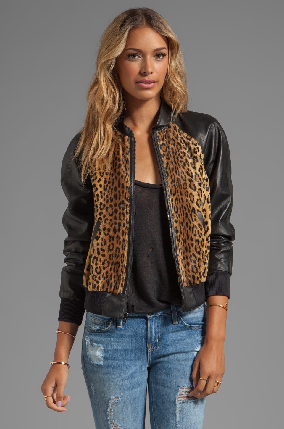 cheetah bomber jacket