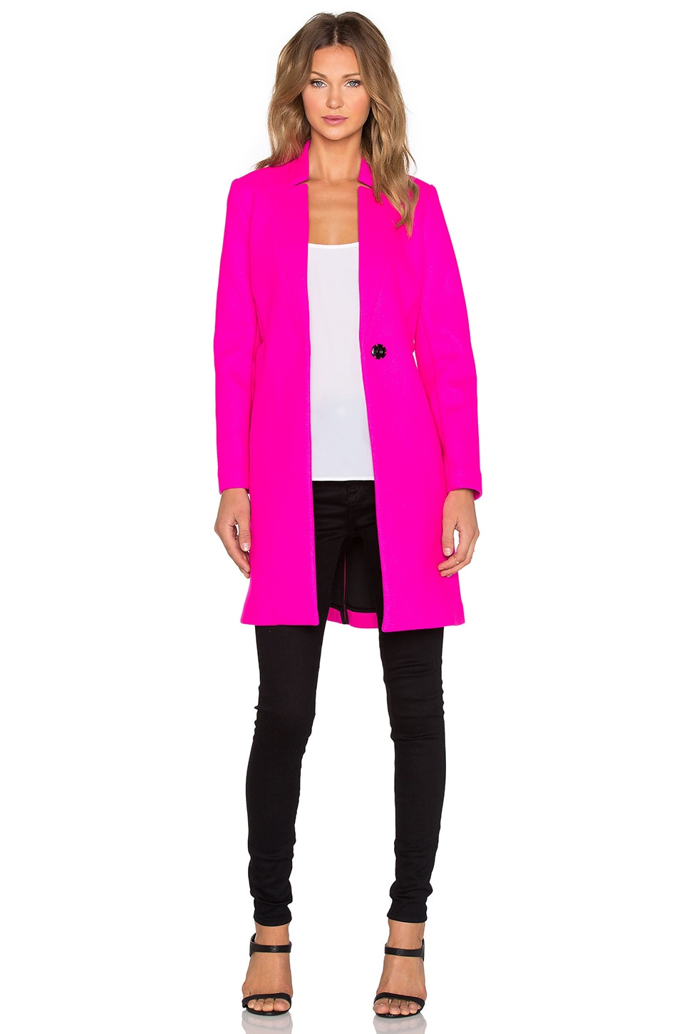 milly hot pink coat