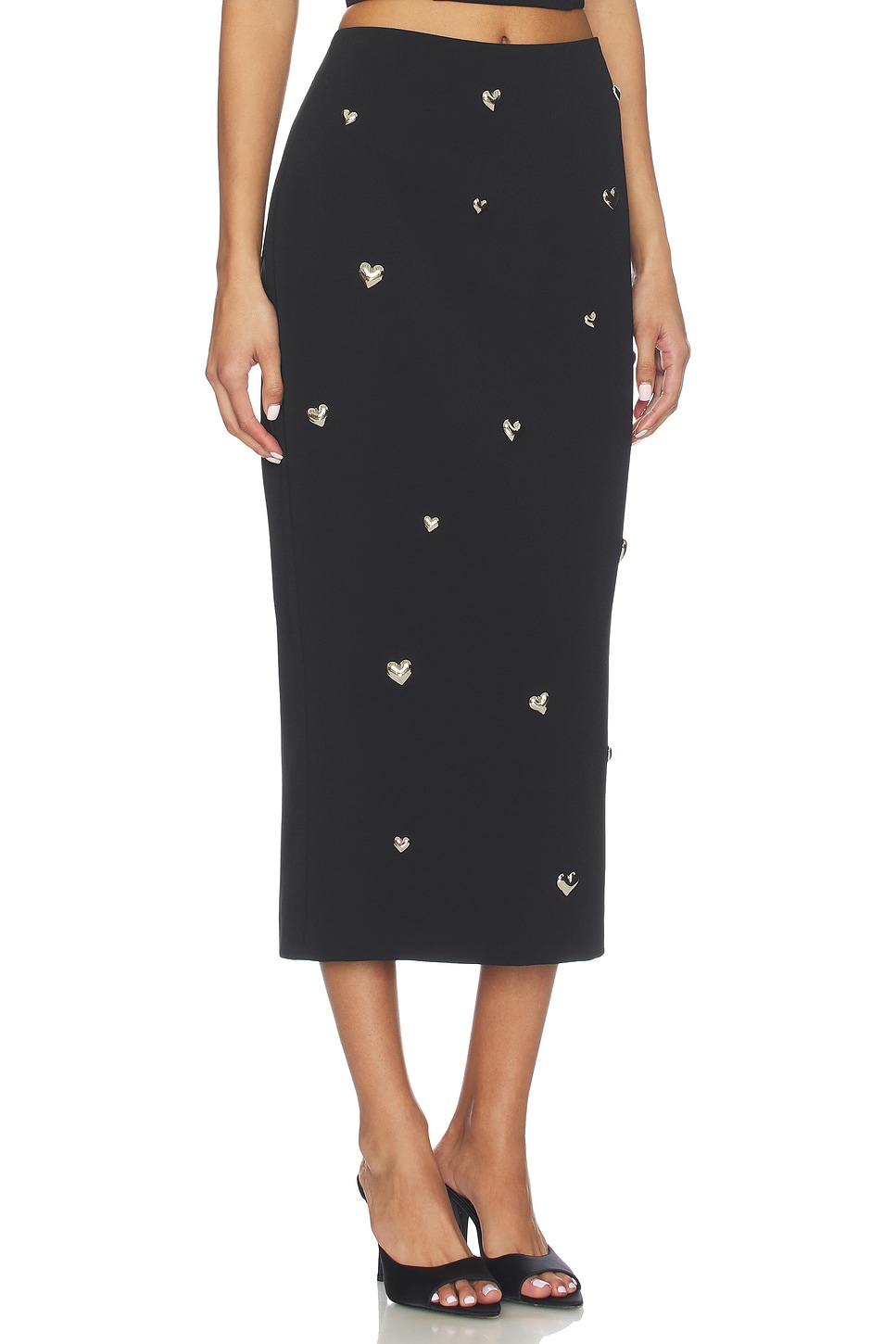 MILLY - Heart Applique Maxi Skirt | Plush