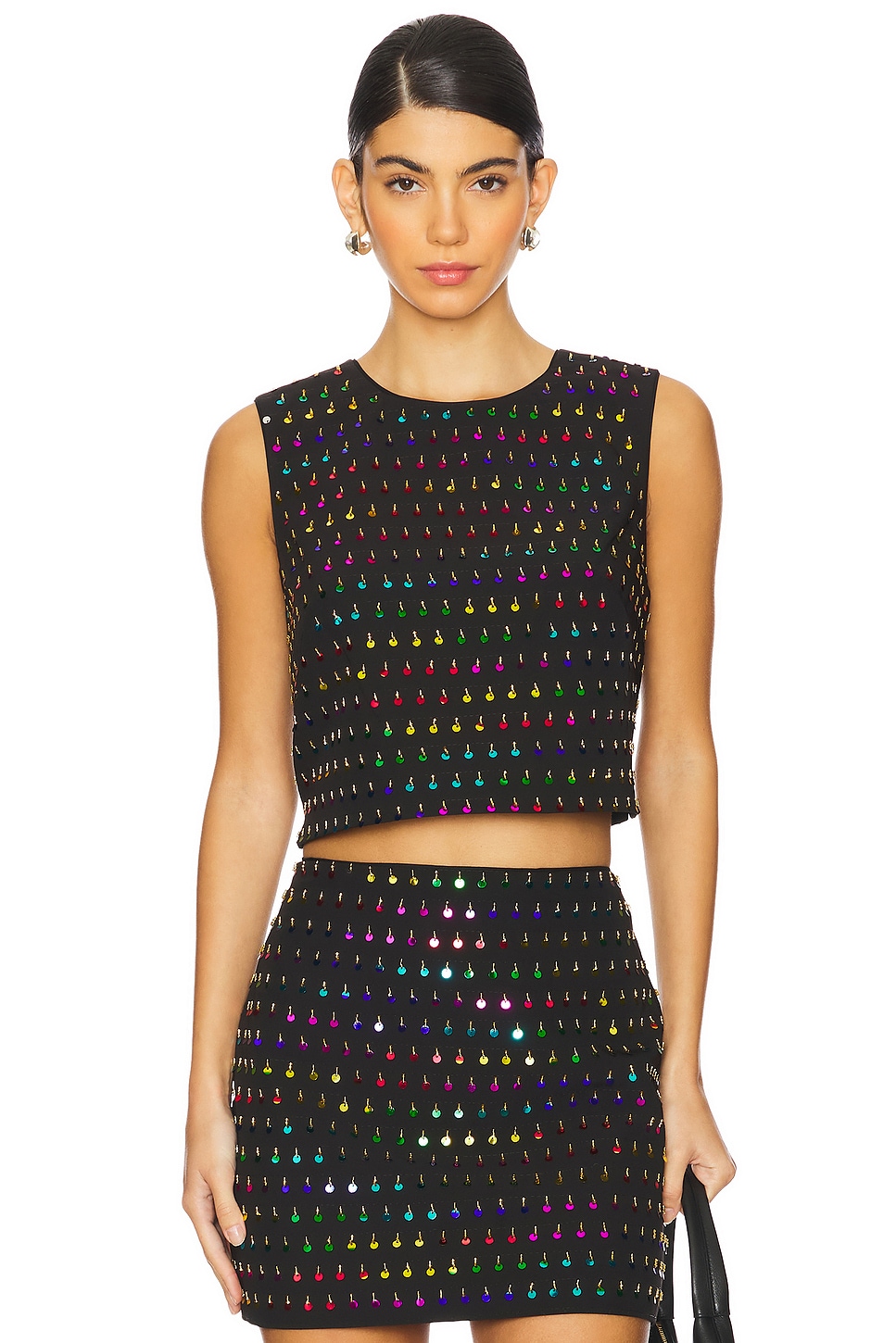 Robe De Soirée Byer Too Noire à Perles Et Sequins - Taille 13 Juniors - Sans Manches - Occasion Très Bon état