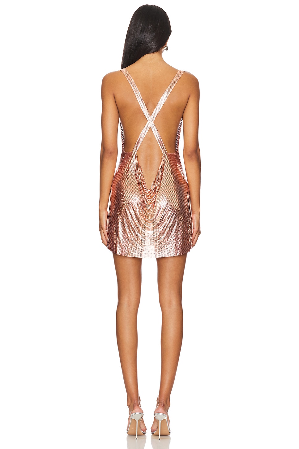 Michael Lo Sordo - Cross Drape Chainmail Mini Dress | Plush Michael Lo Sordo - Cross Drape Chainmail Mini Dress | Plush