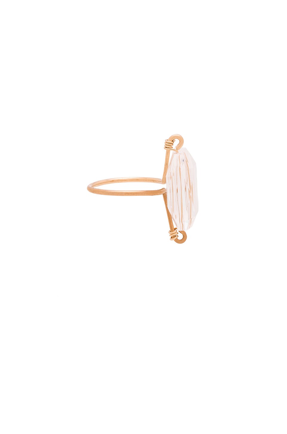 Mimi & Lu Zane Ring in Clear | REVOLVE