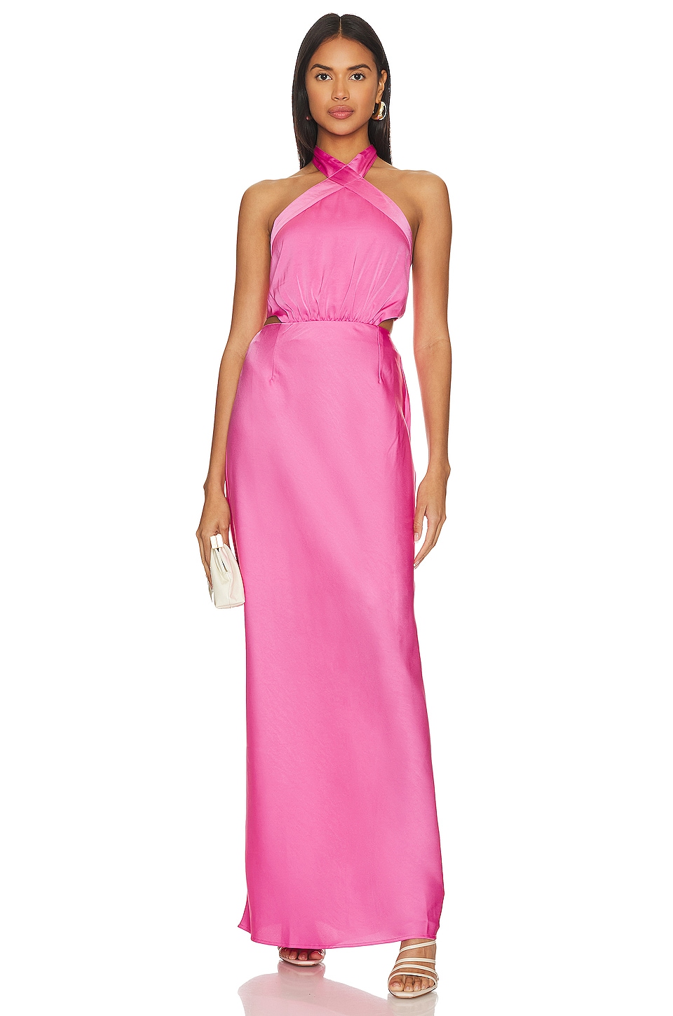 Image 1 of x REVOLVE Finlay Halter Neck Gown in Pink