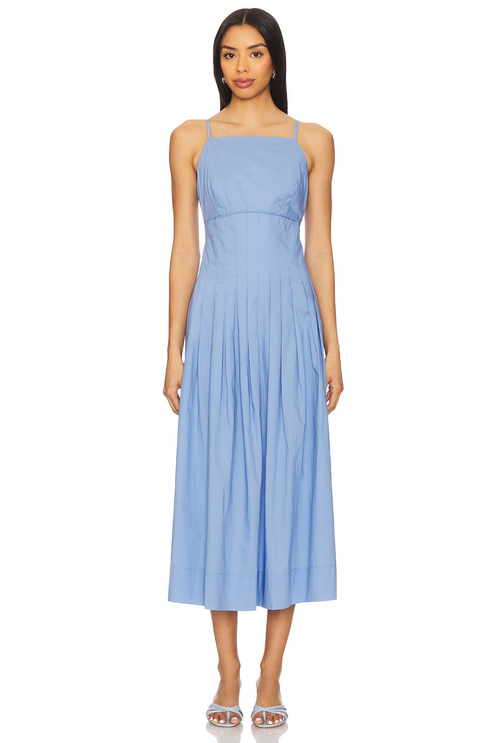 MINKPINK Avalon Square Neck Midi Dress in Jacaranda Blue | REVOLVE