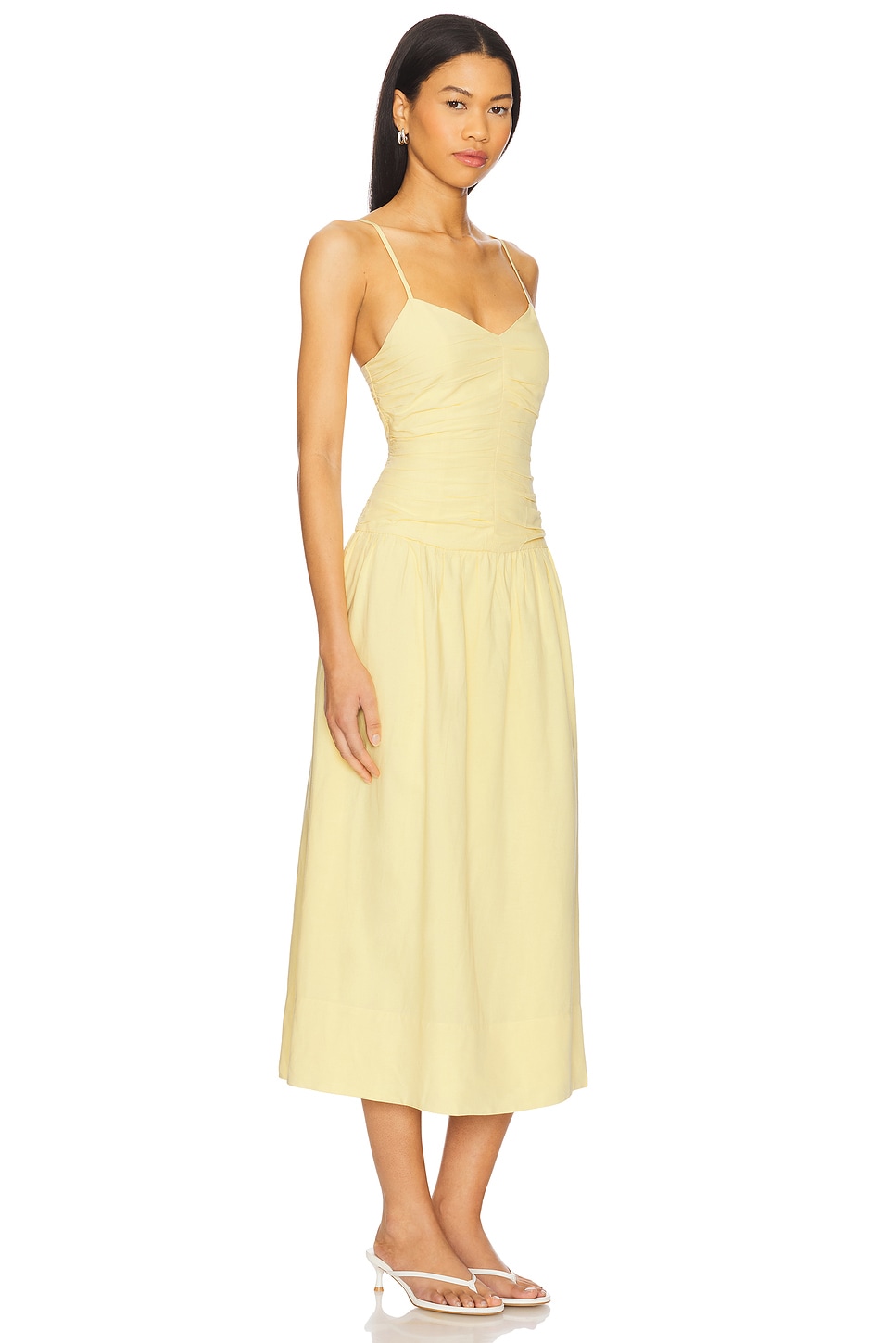 MINKPINK Ophelia Ruched Midi Dress