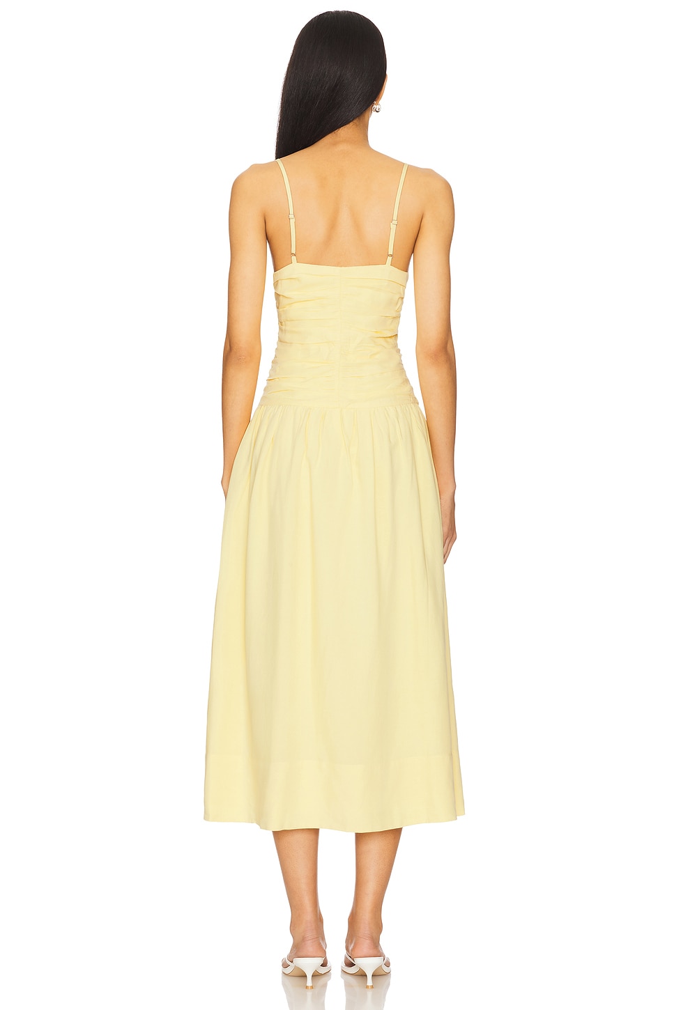 Ophelia Ruched Midi Dress