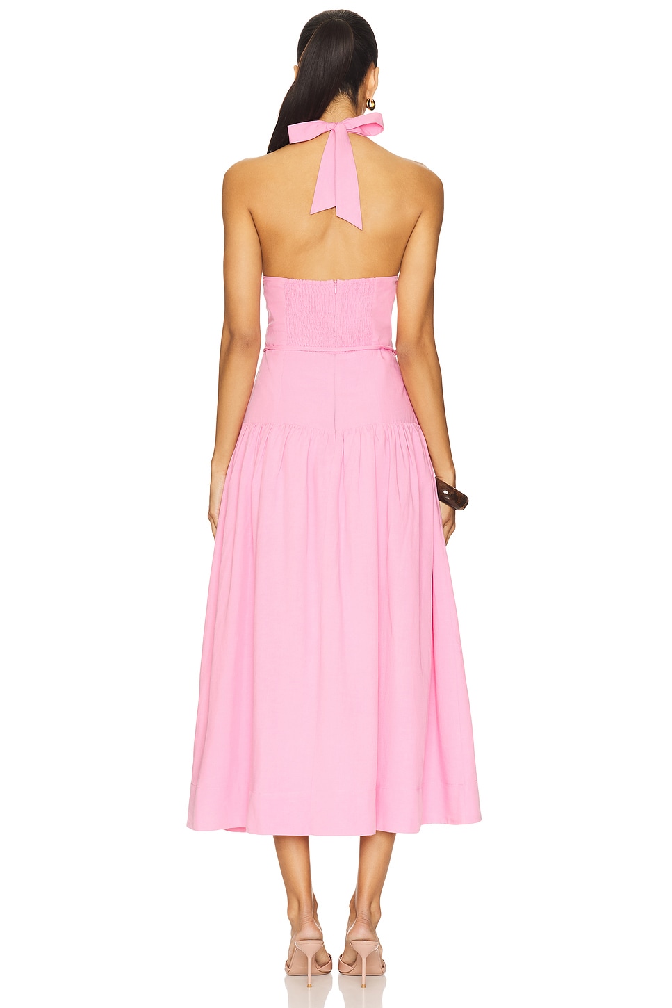 Melody Drop Wasit Midi Dress