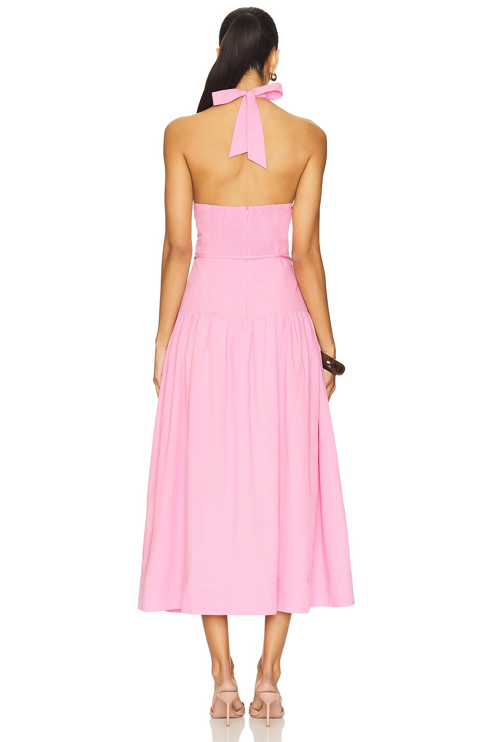Melody Drop Wasit Midi Dress