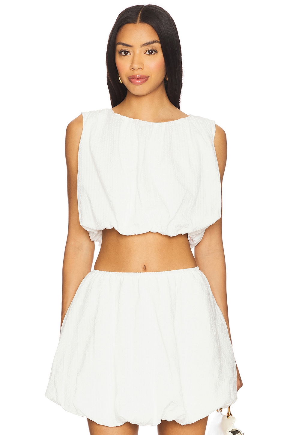Alexa Bubble Crop Top