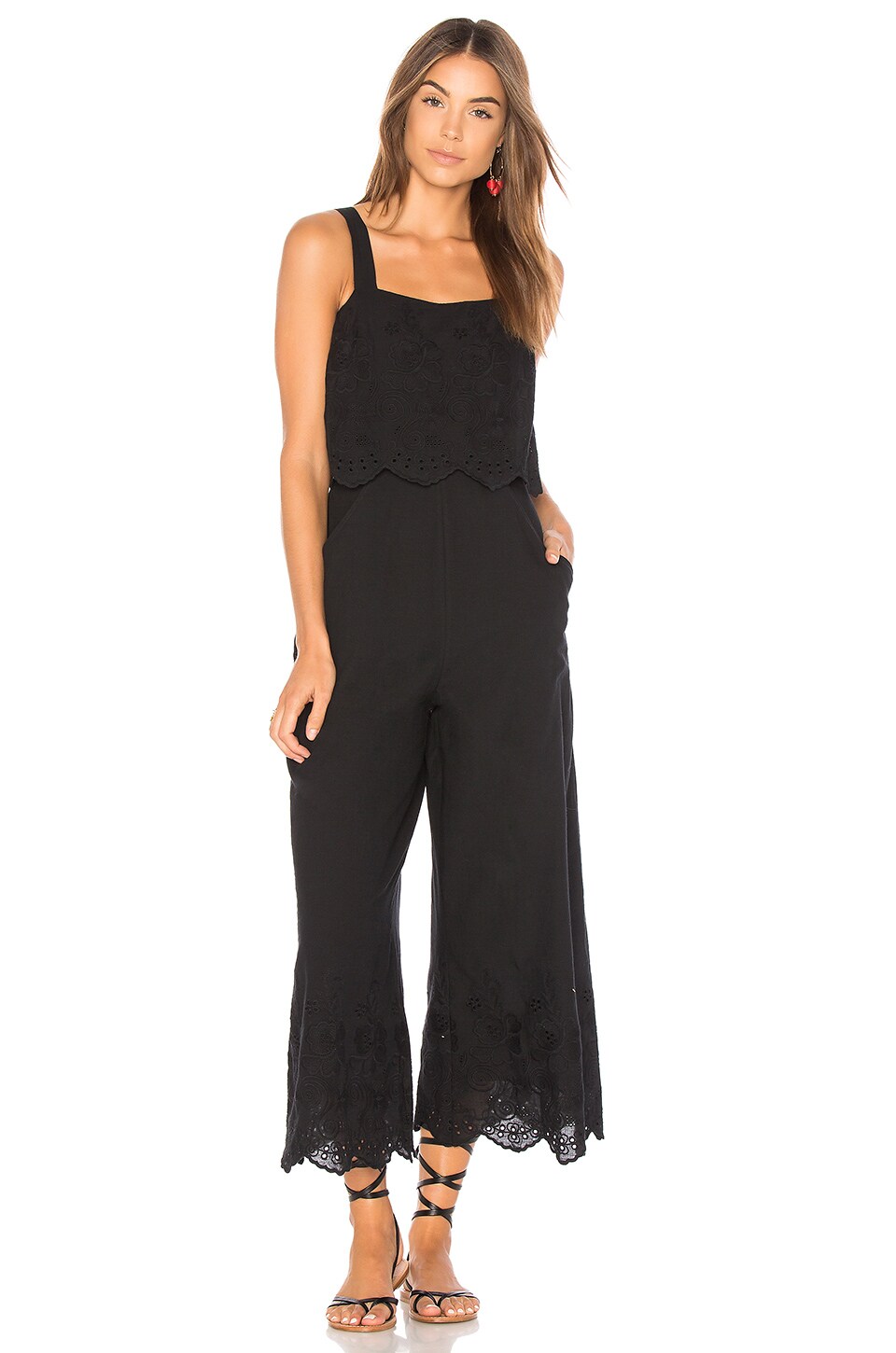 MINKPINK Gardenia Layered Jumpsuit in Black REVOLVE