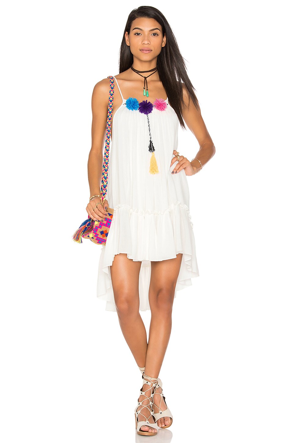 MISA Los Angeles Dali Mini Dress in Pearl