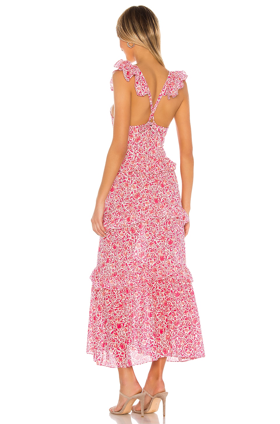 MISA Los Angeles Morrison Dress in Pink Animal Floral | REVOLVE