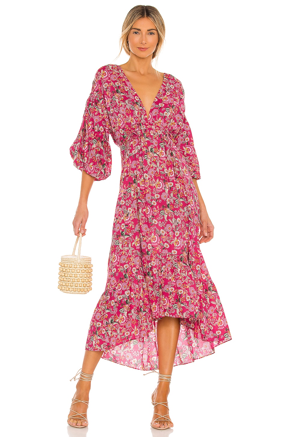 MISA Los Angeles Johanna Dress in Pink Falaise Floral | REVOLVE