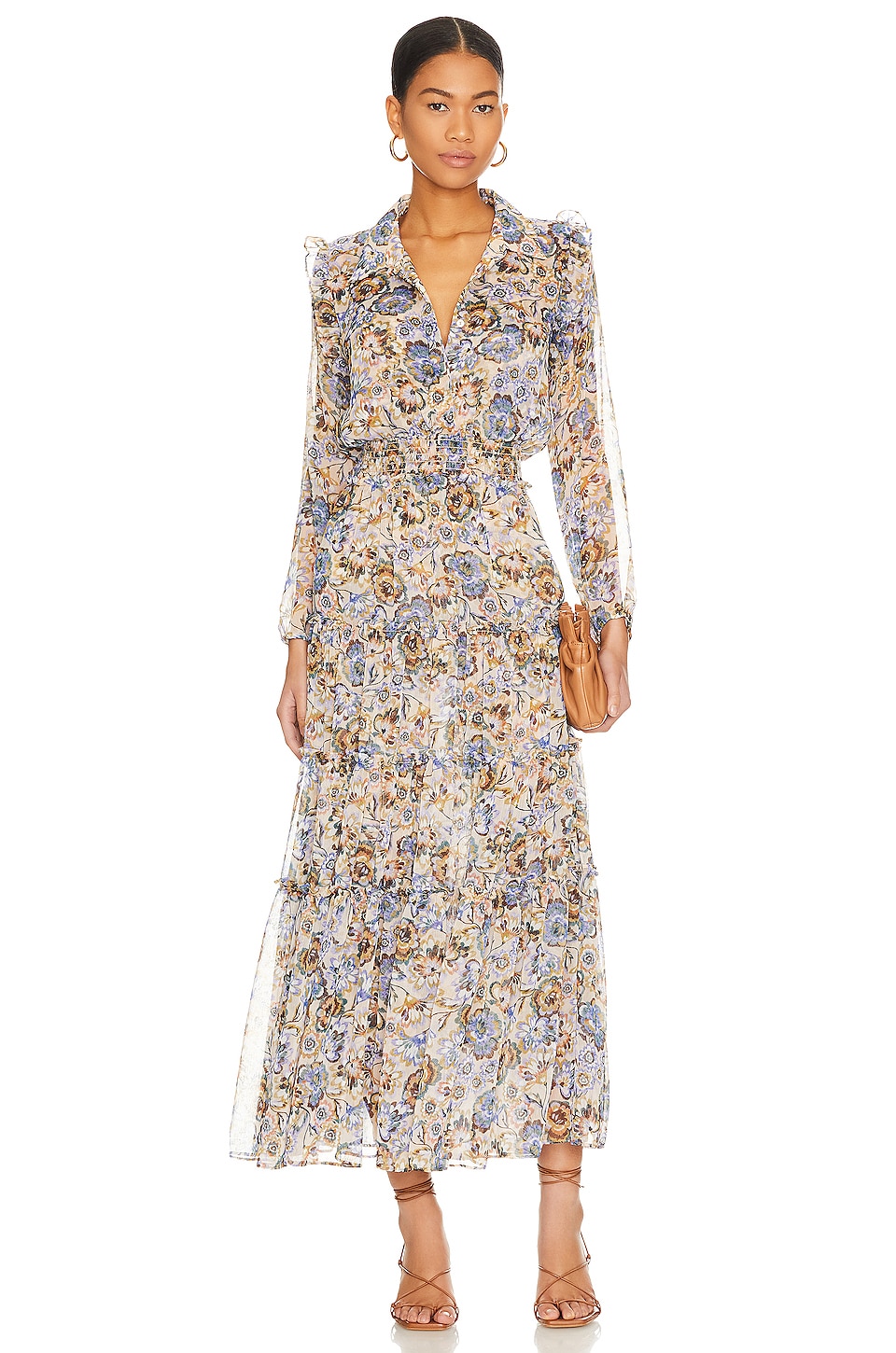 MISA Los Angeles Ahreana Dress in Sketched Floral | REVOLVE