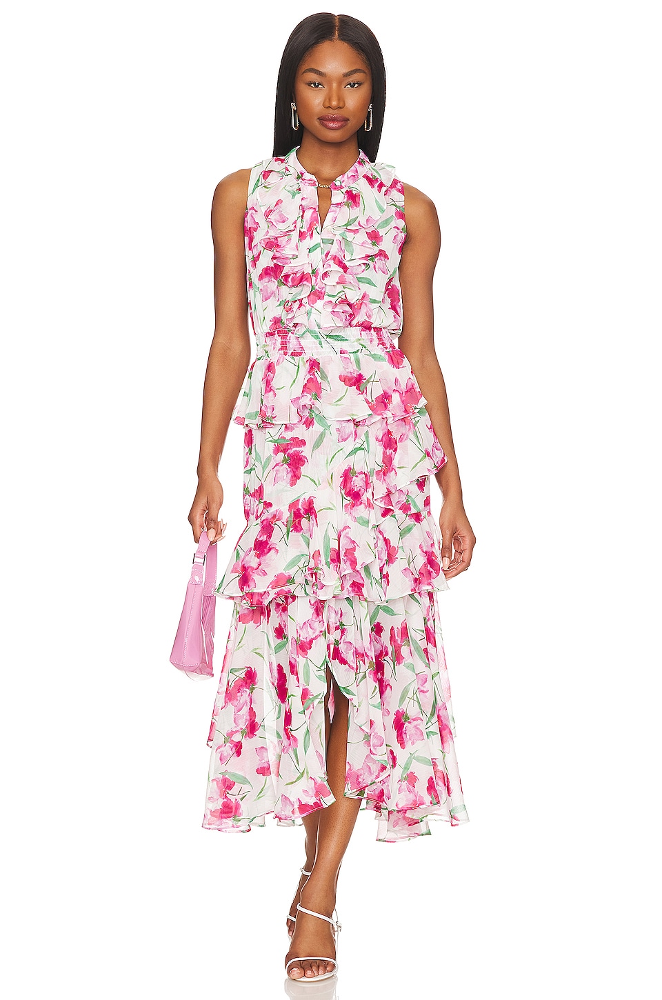 MISA Los Angeles x REVOLVE Ilona Dress in Fuchsia Floral REVOLVE