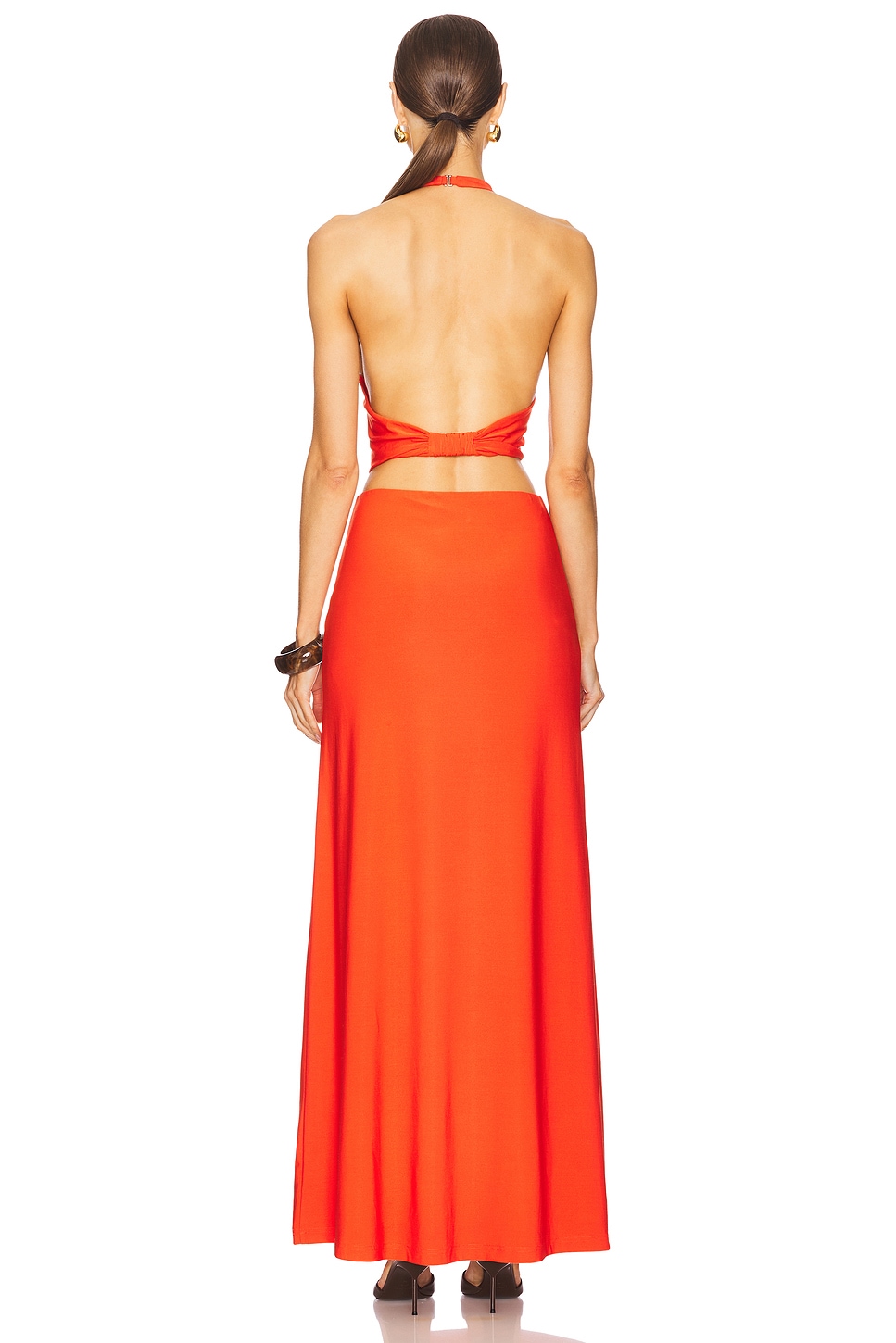 MISHA The Kendall Jersey Dress in Chilli | REVOLVE