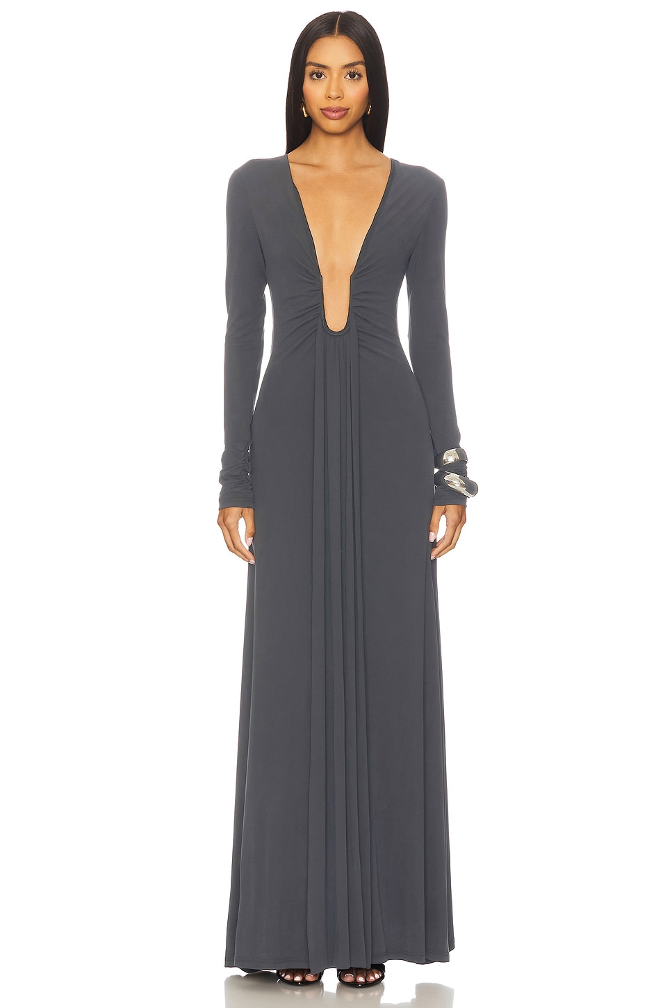 chinese dress ladies Jennifer Cupro Maxi Dress - Lilac main image 0