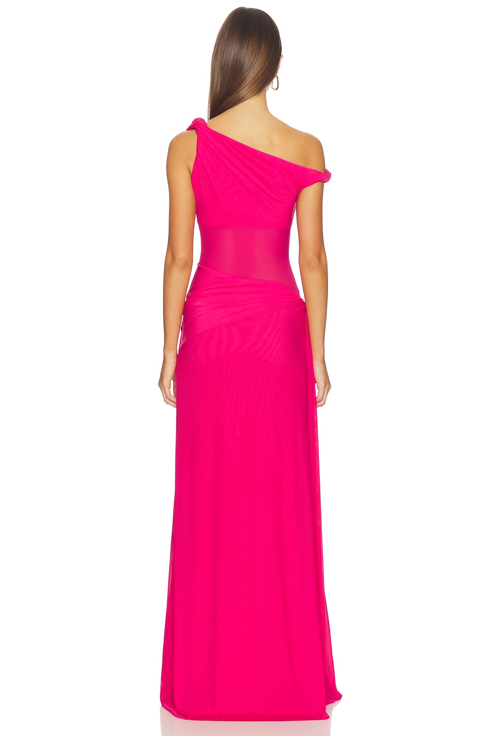 MISHA The Sisal Mesh Dress in Bright Rose | REVOLVE