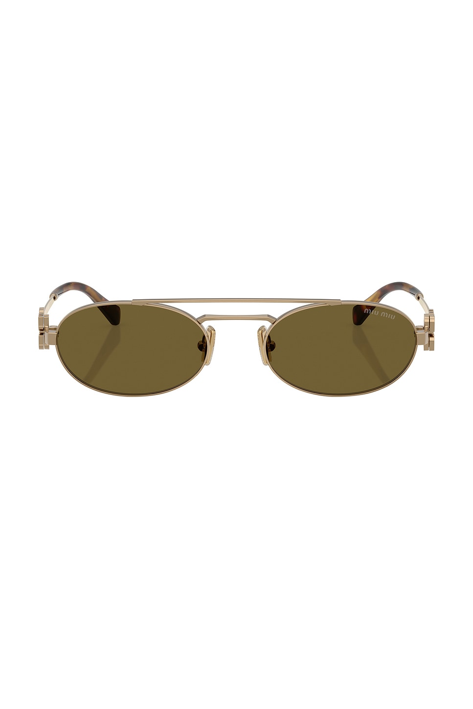 小物 miumiu oval sunglasses made in italy Miu Miu Oval Sunglasses in Brass Gold | REVOLVE
