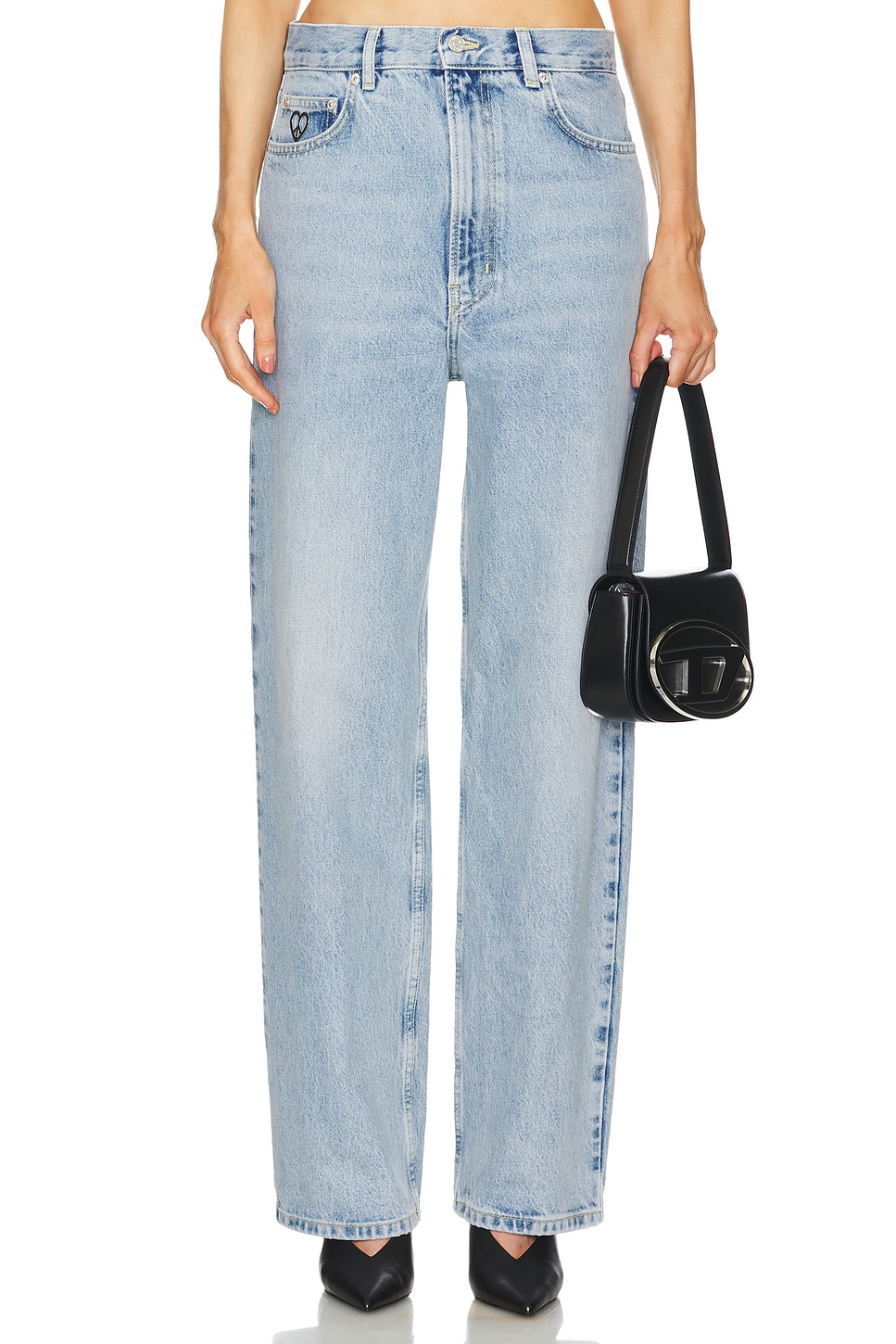 パンツ MOSCHINO Women Straight Pants 032882231282 Blue MOSCHINO | Blue Women's Denim Pants | YOOX