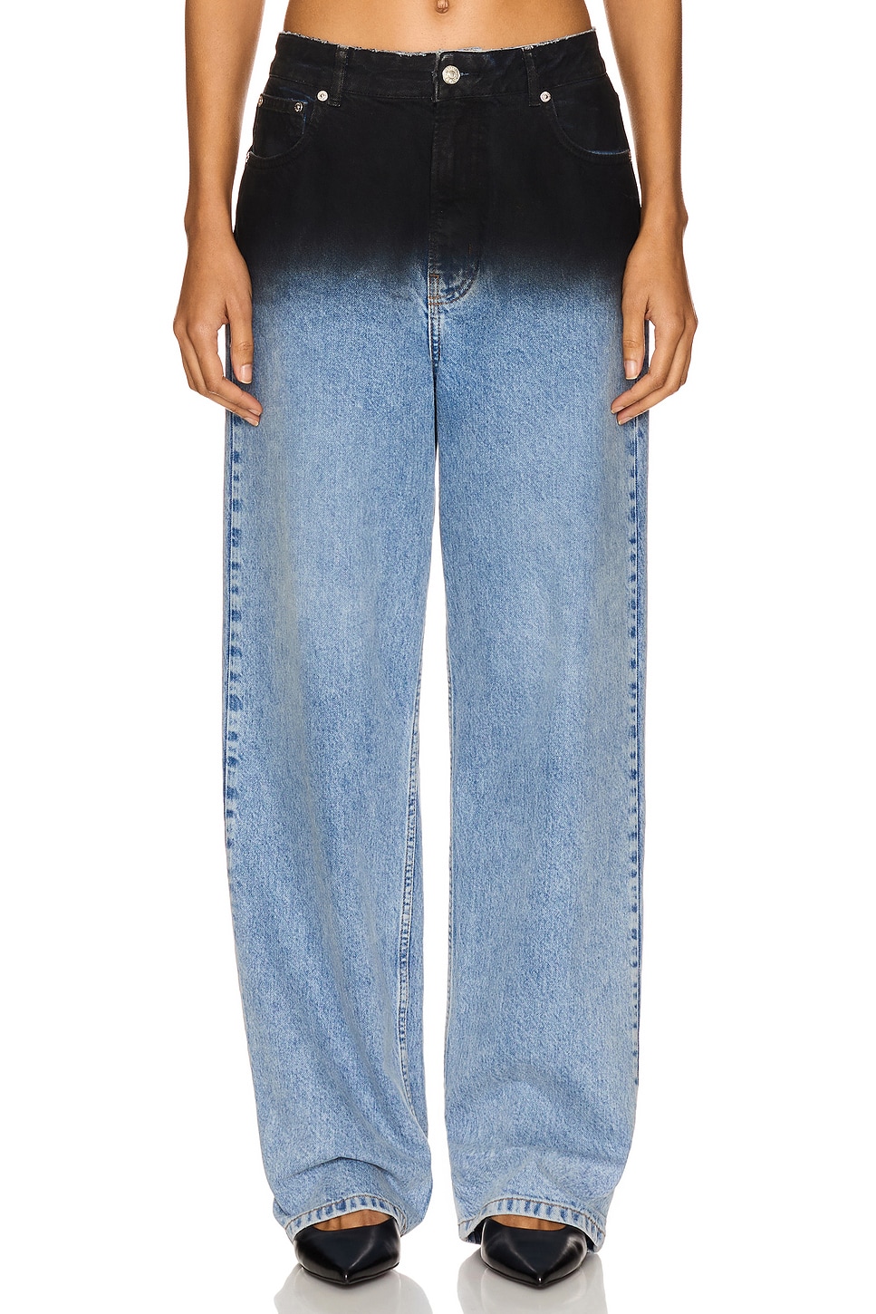 デニム・ジーパン Moschino Jeans Two-Colour Jeans Moschino Jeans デニム - Multi Black | REVOLVE