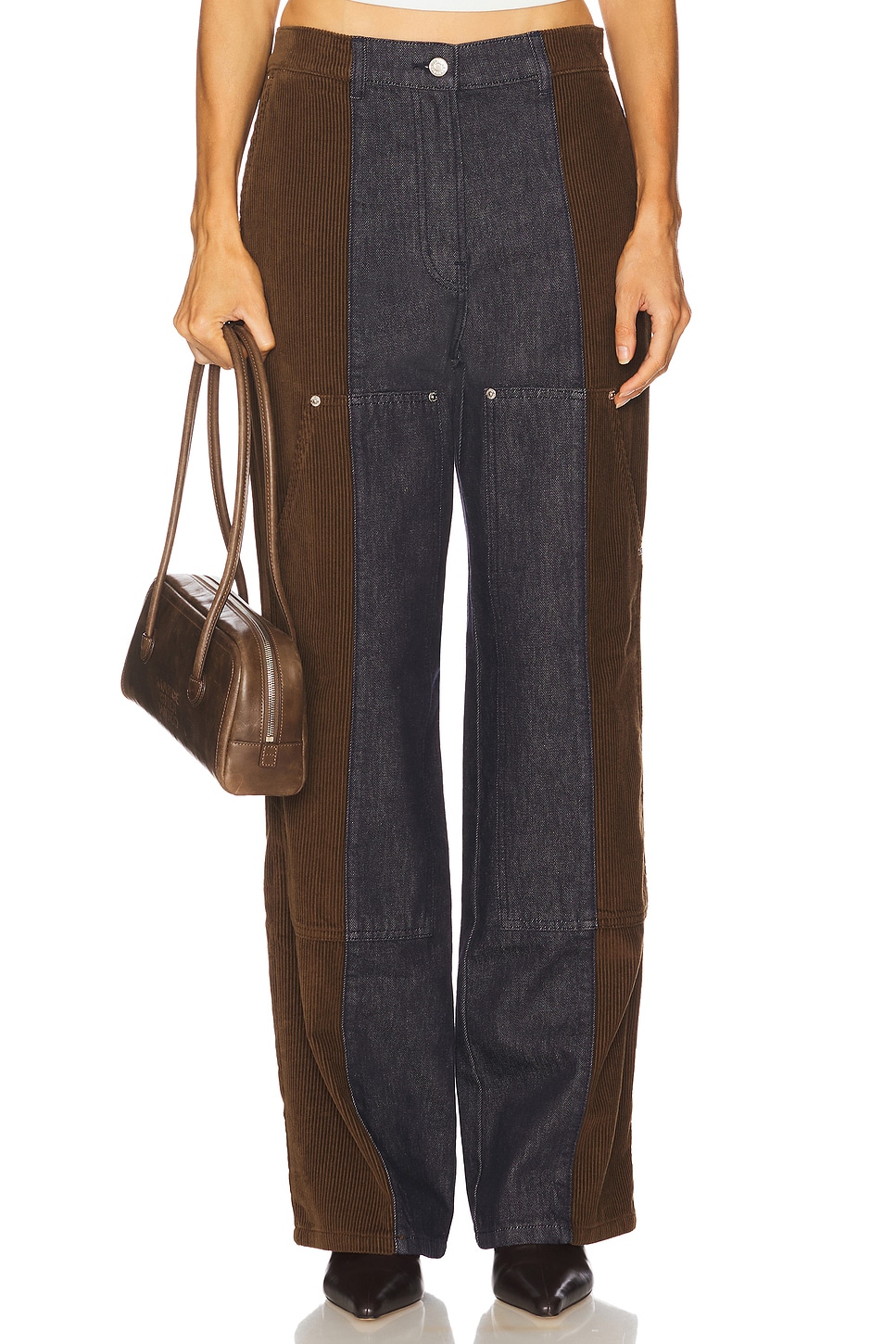 Mid Rise Straight Leg Jeans