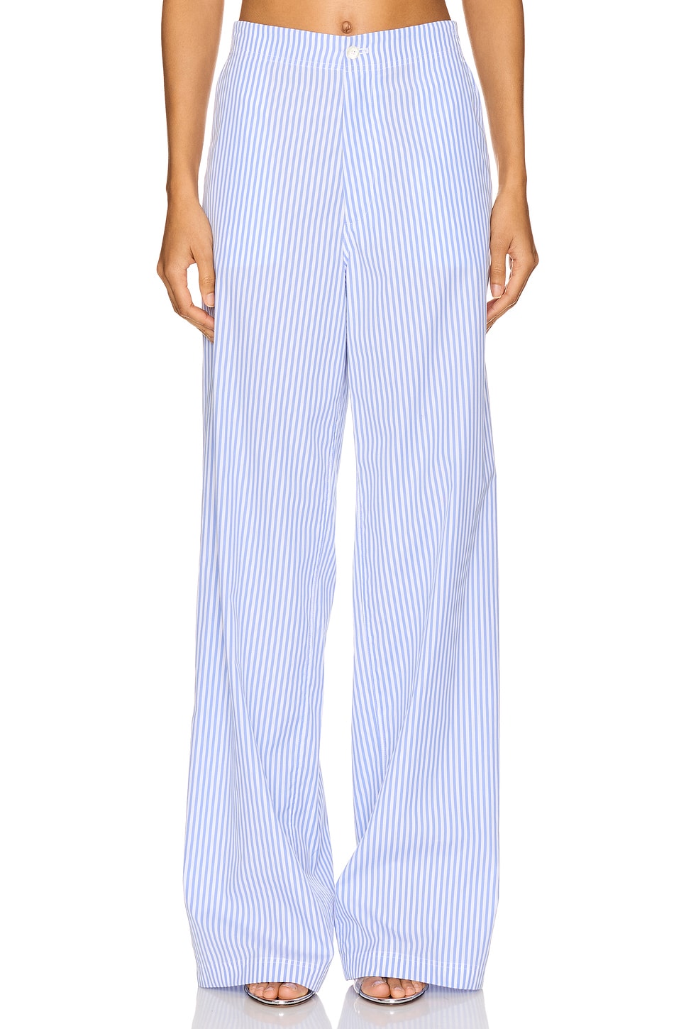 パンツ MOSCHINO Women Straight Pants 31537191303 Blue MOSCHINO JEANS straight-leg Denim Pants | Blue | FARFETCH