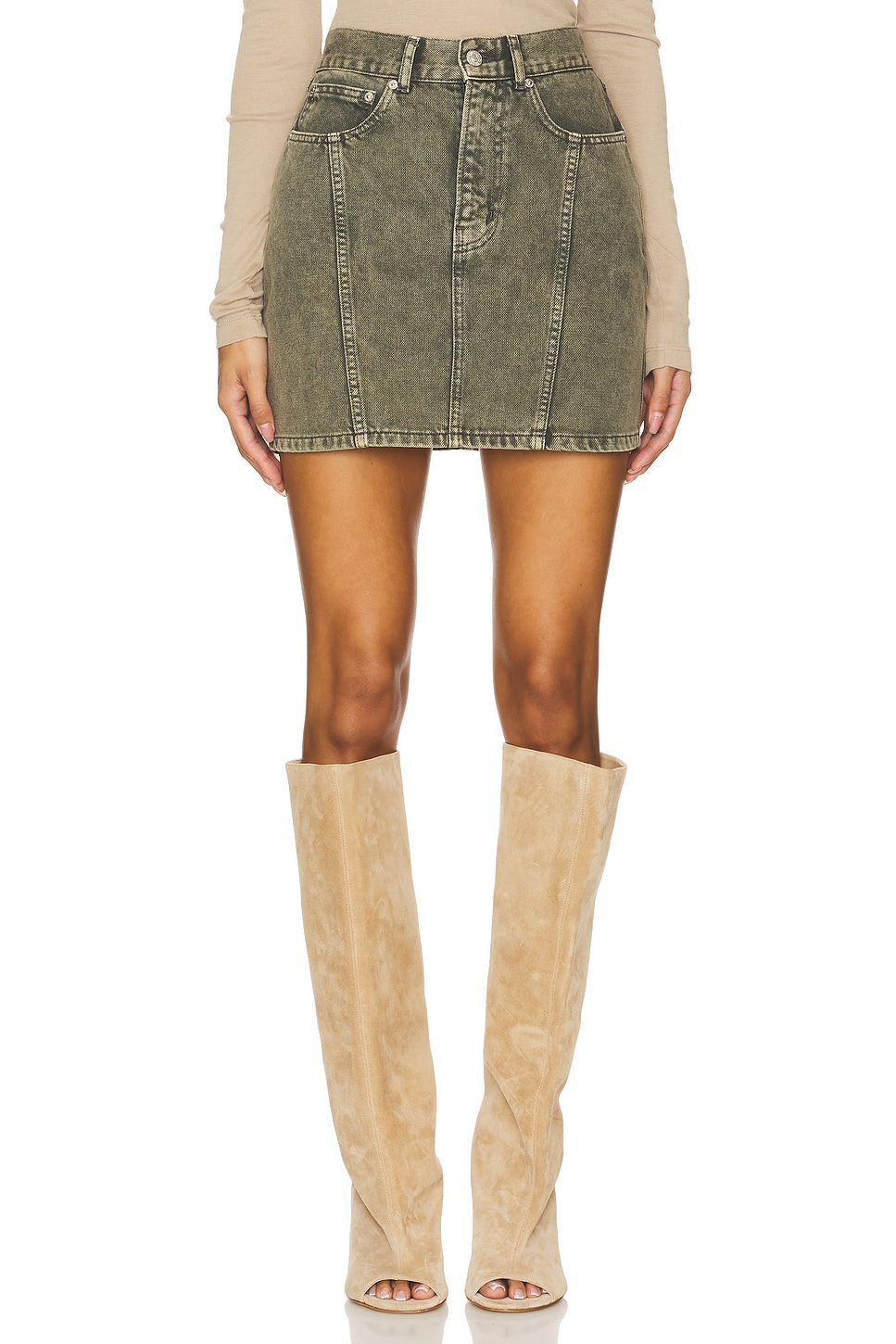 Denim Skirt - Thumbnail 1