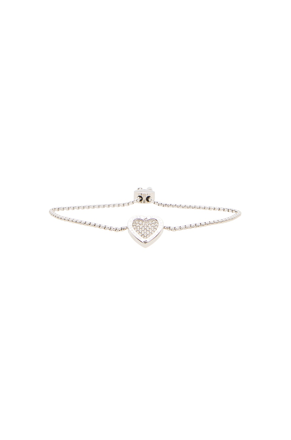 Michael Kors Logo Heart Breaker Bracelet in Silver | REVOLVE