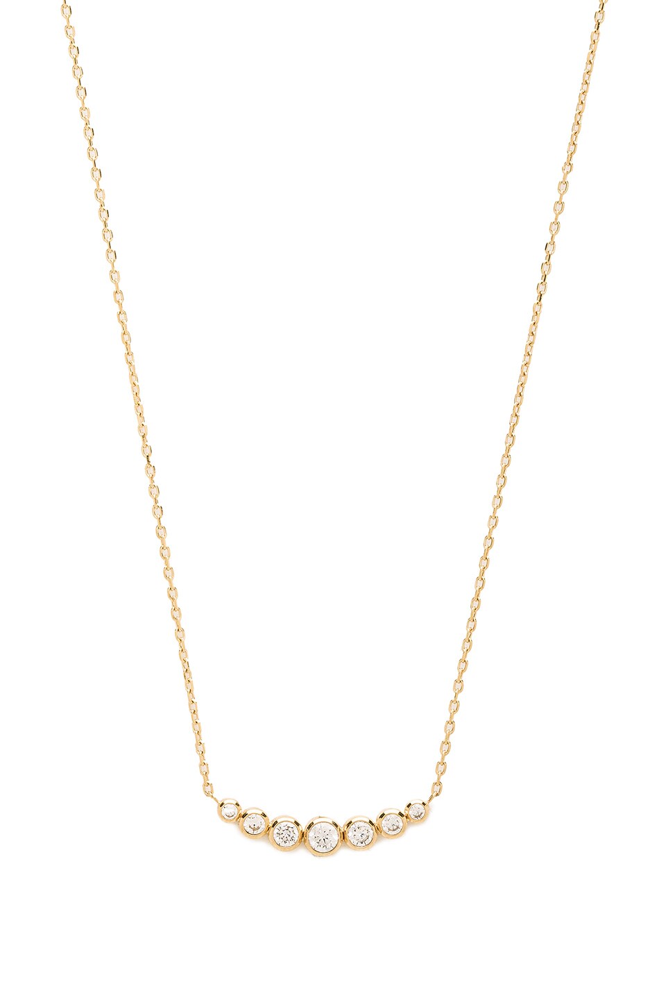 Michael Kors Graduated Round Cut Pendant Necklace in Gold & Clear | REVOLVE
