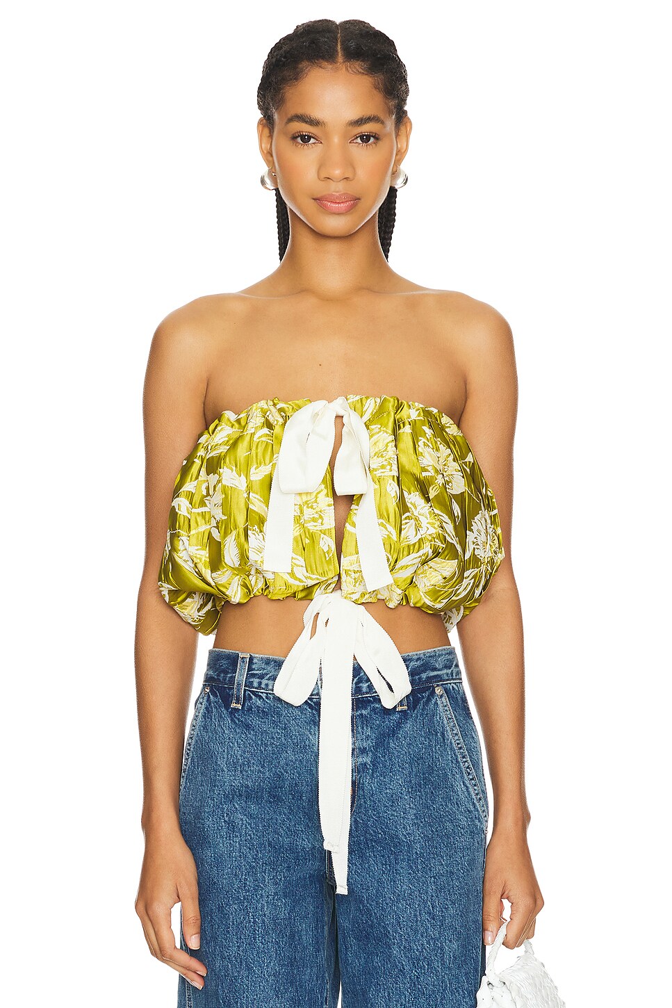 yellow peplum top