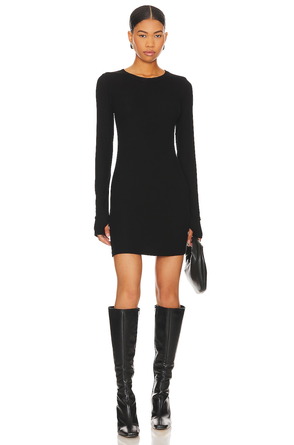 Michael Lauren Randolph Mini Dress in Black | REVOLVE