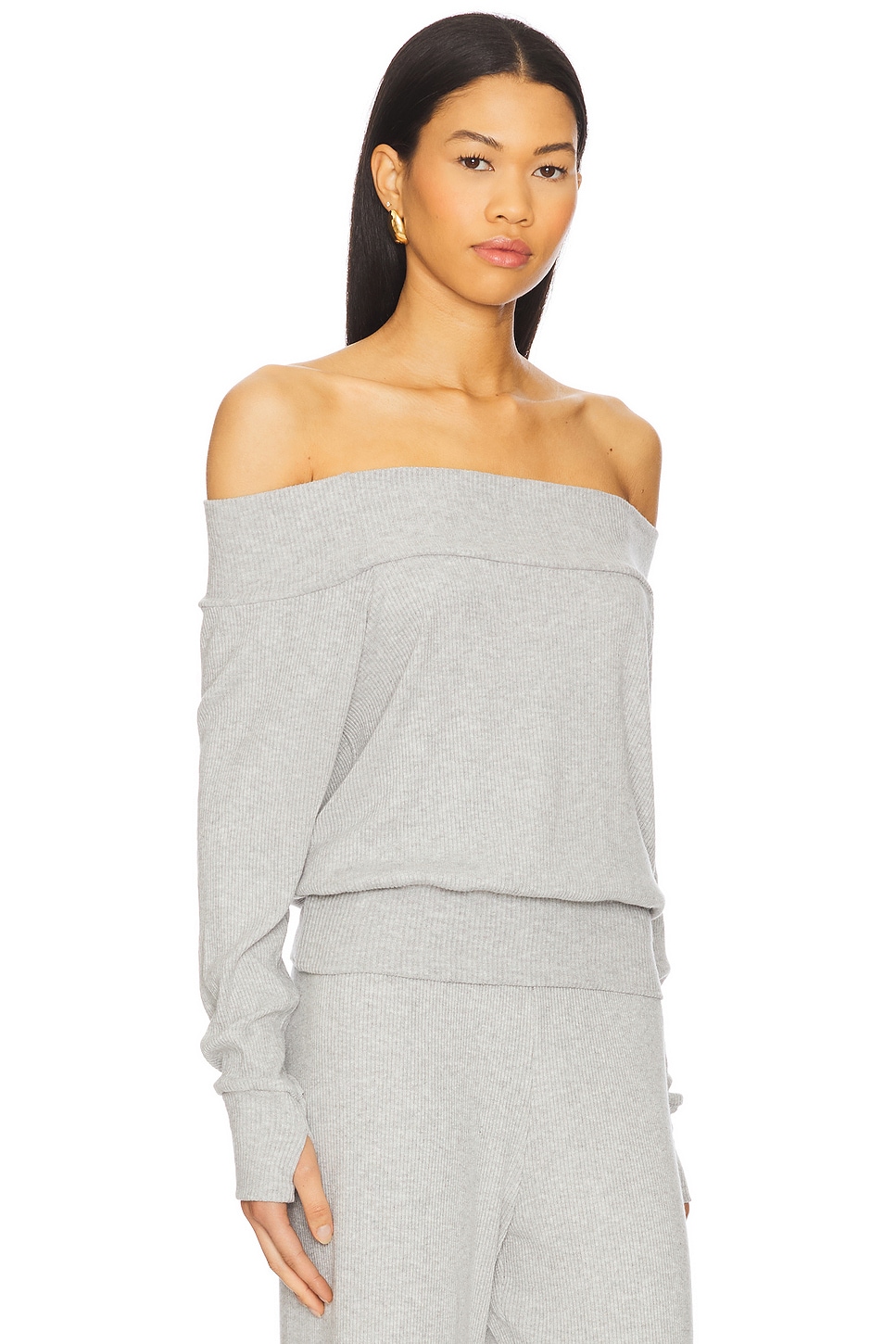 Fenn Off Shoulder Sweater - Thumbnail 2