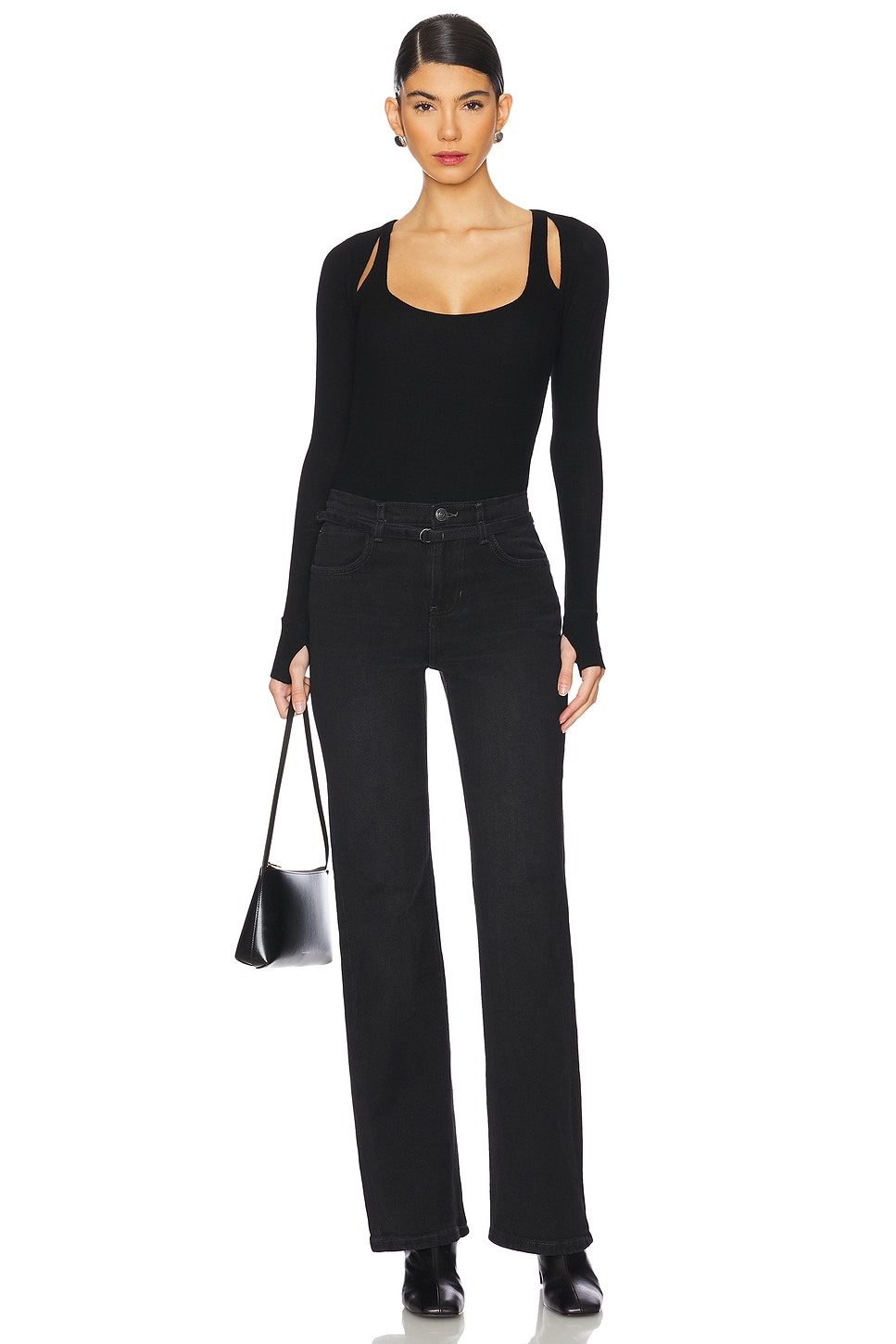 Stanfield Long Sleeve Fitted Scoop Neck With Cutouts