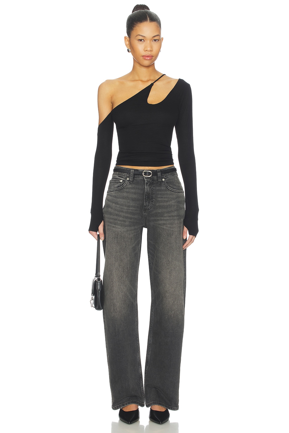 Michael Lauren Usher Asymmetrical Longsleeve Top thumbnail