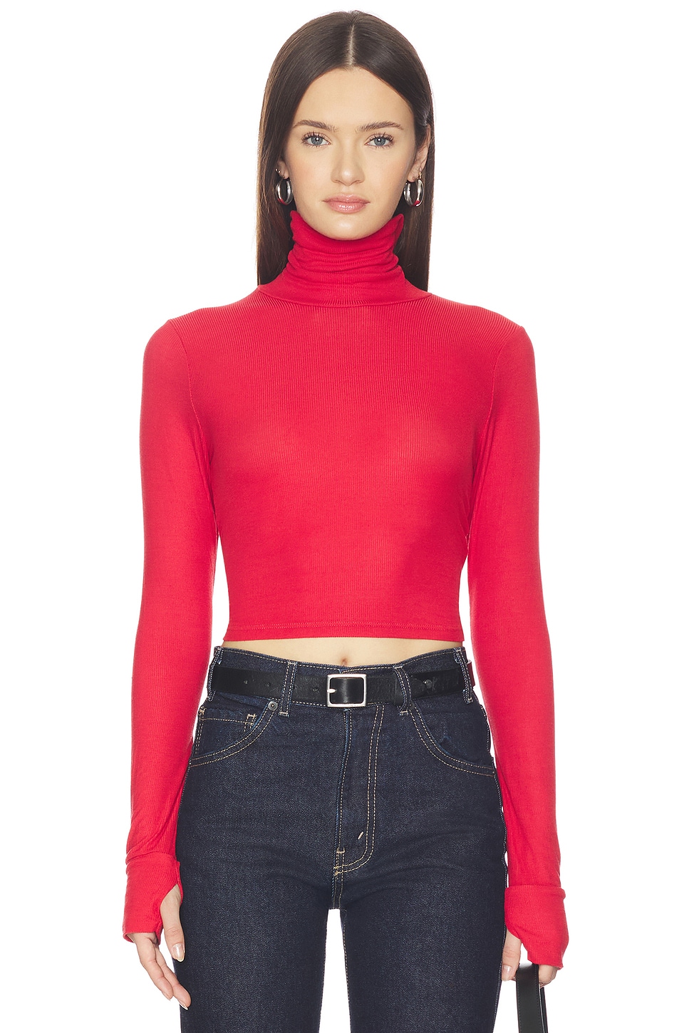 Cormac Turtleneck Crop Top - thumbnail 2