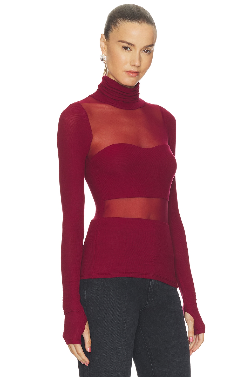 Michael Lauren x REVOLVE Rem Long Sleeve Fitted Turtleneck Top