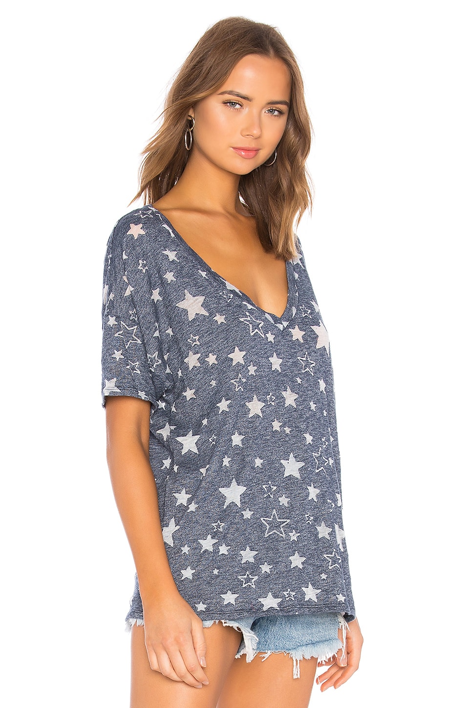 Michael Lauren Emmit Tee in Navy