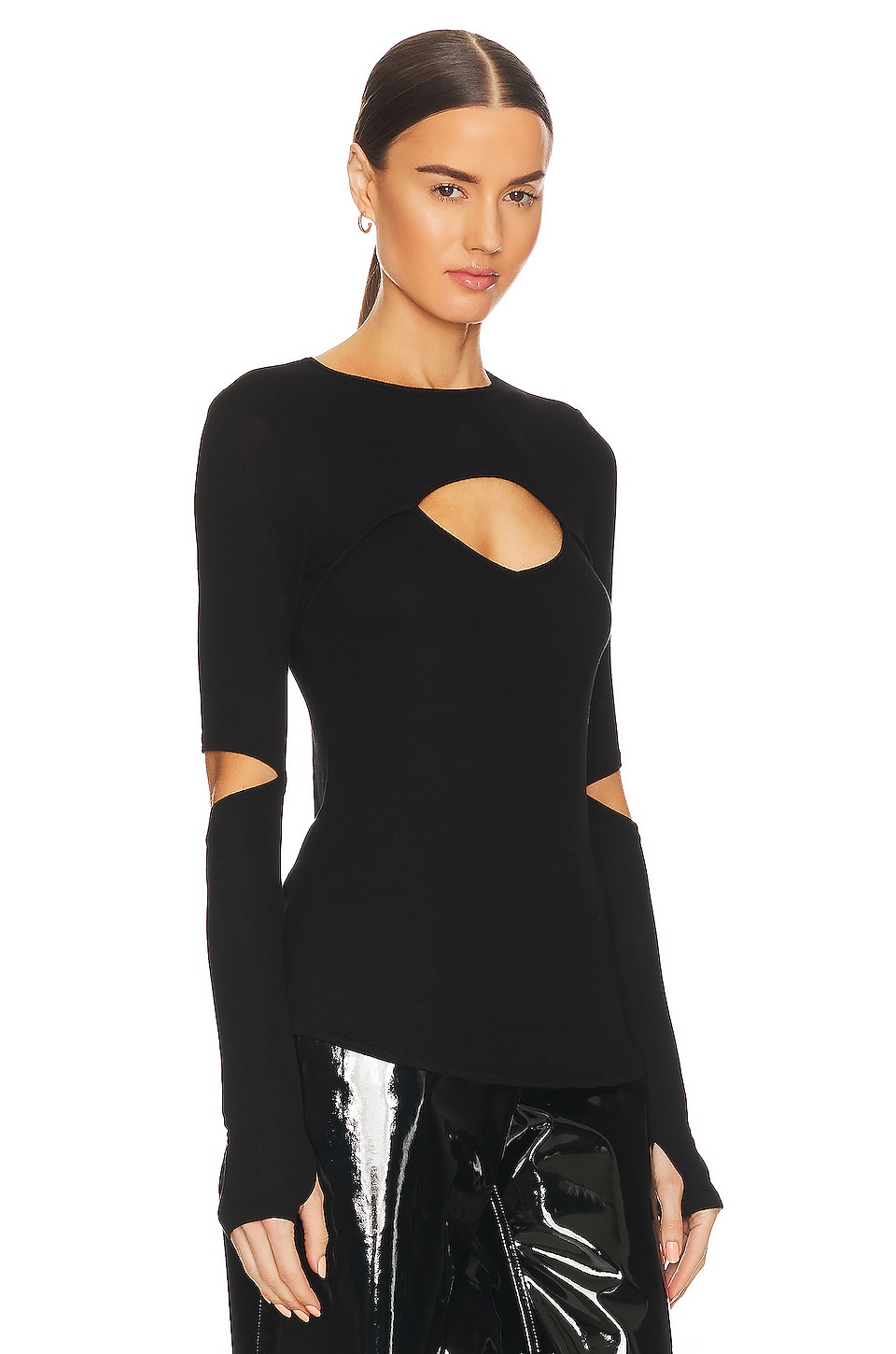 Michael Lauren Houston Long Sleeve Fitted Top thumbnail