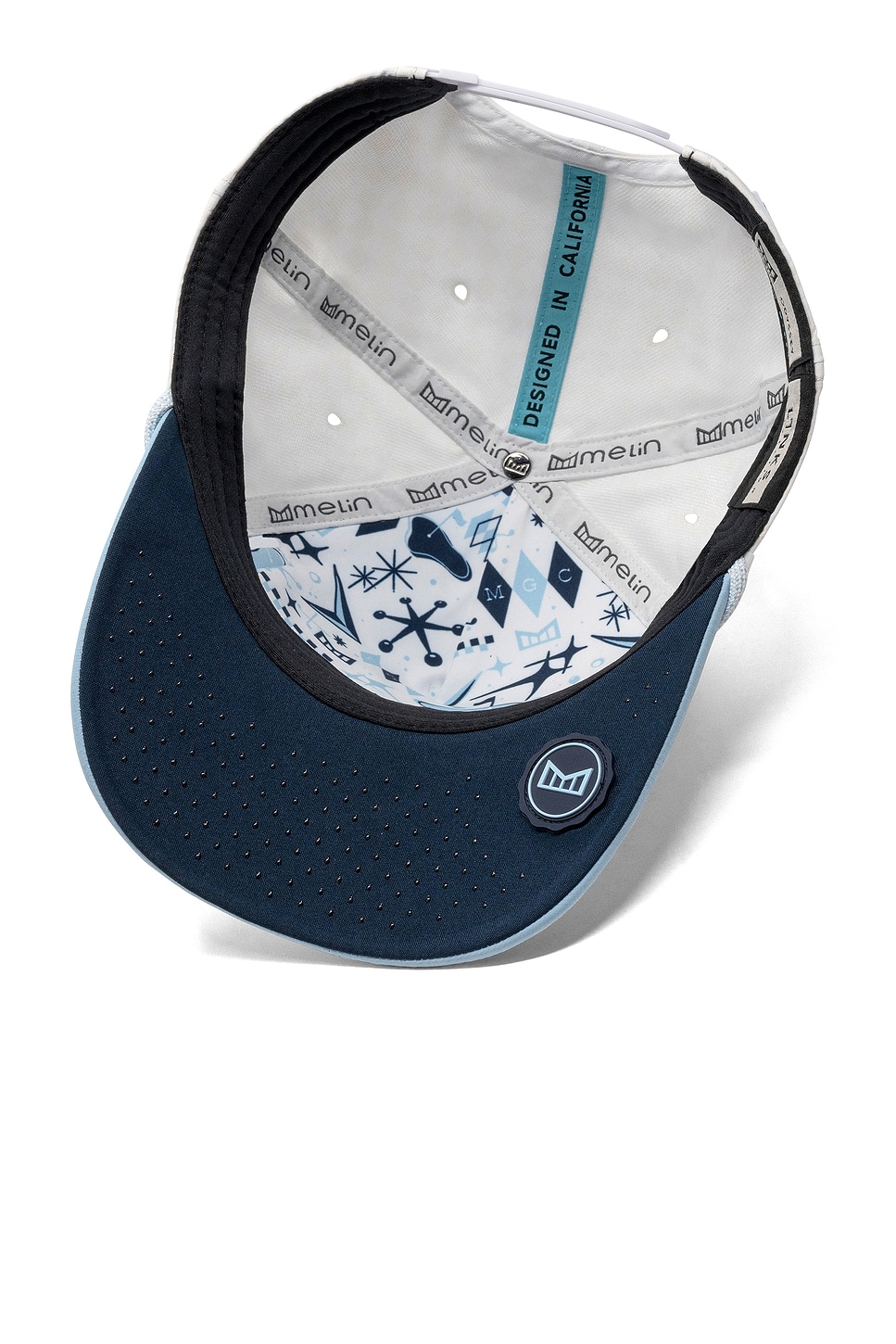 Melin Hydro Odyssey Drive Baseball Cap in Sky Blue & White | REVOLVE