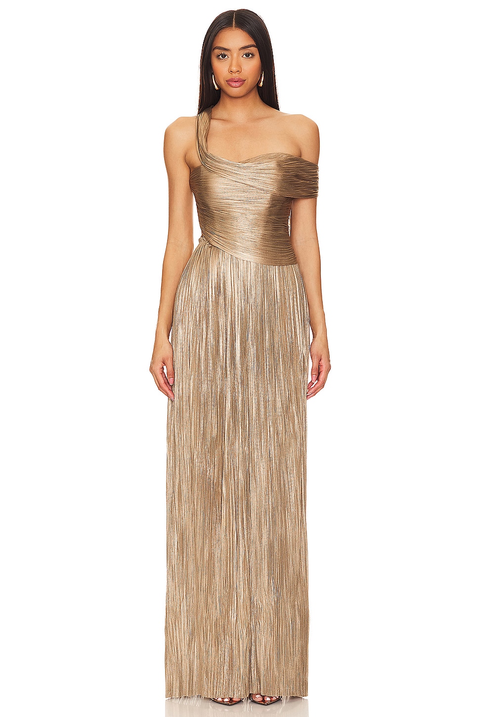 Maria Lucia Hohan Serene Gown in Bronze Jade | REVOLVE