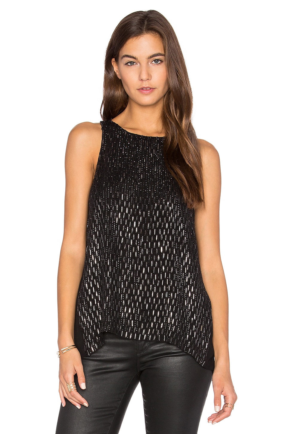 MLV Olympia Embellished Tank in Black | REVOLVE