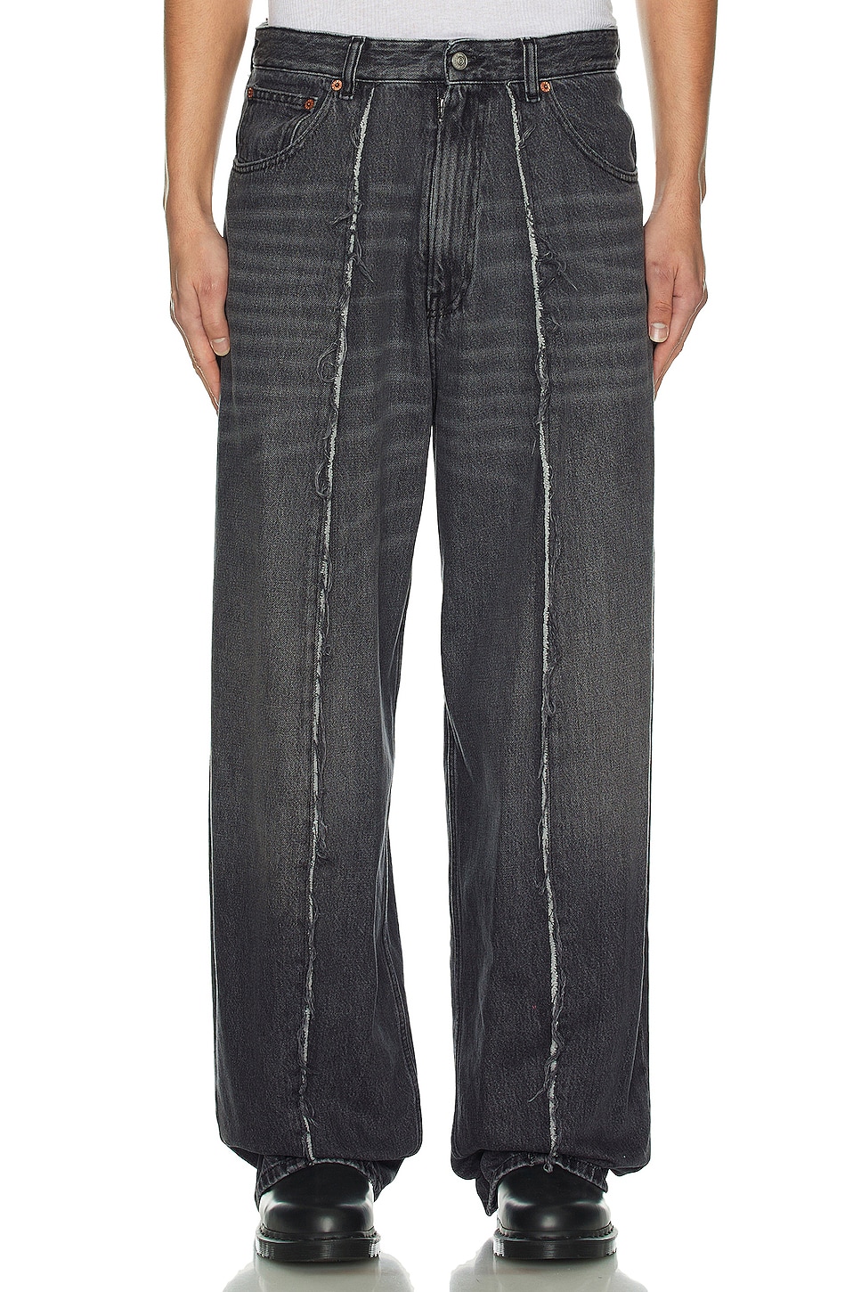 Image 1 of 5 Pocket Denim Jean in Grey