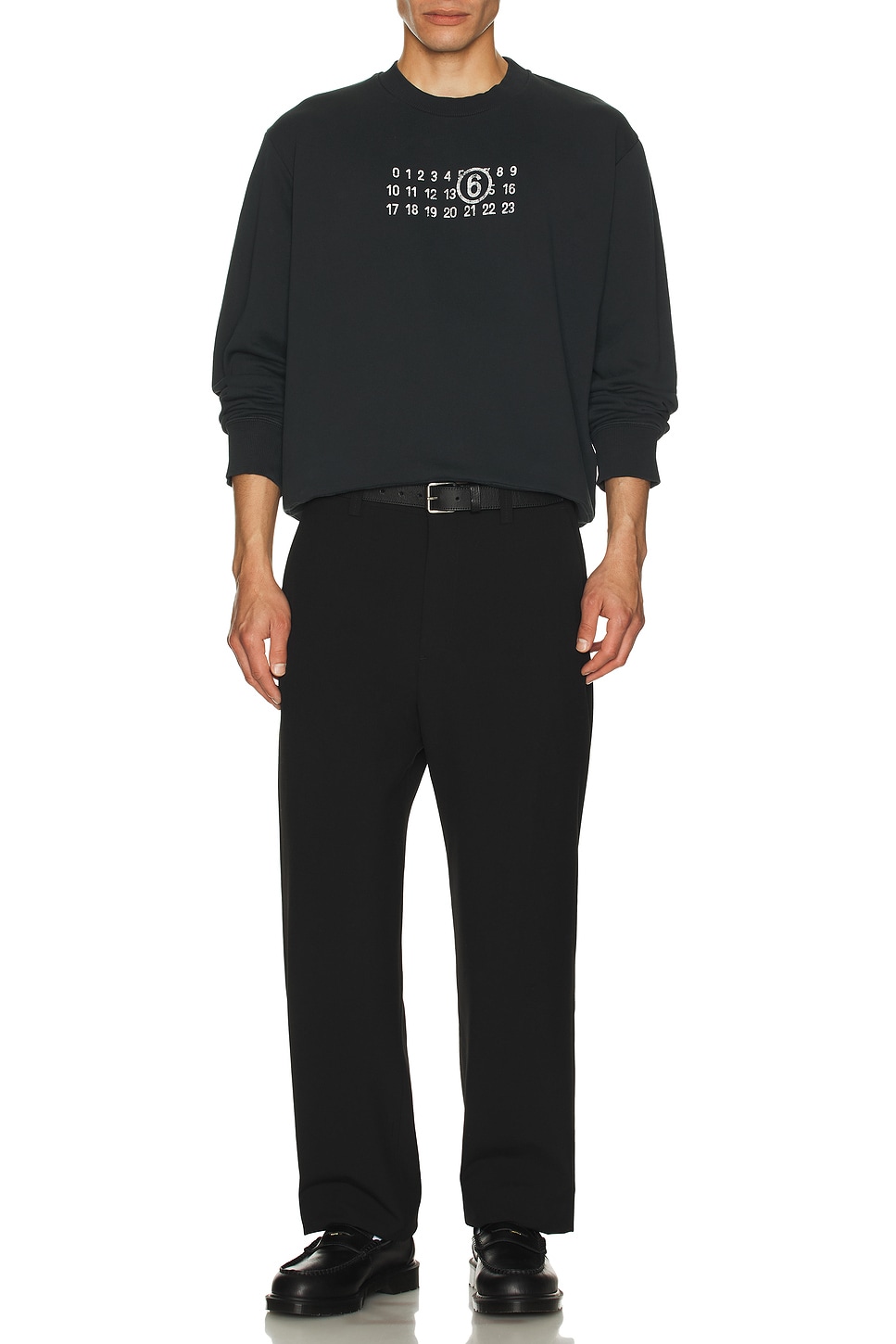 MM6 Maison Margiela Sweatshirt in Black | REVOLVE