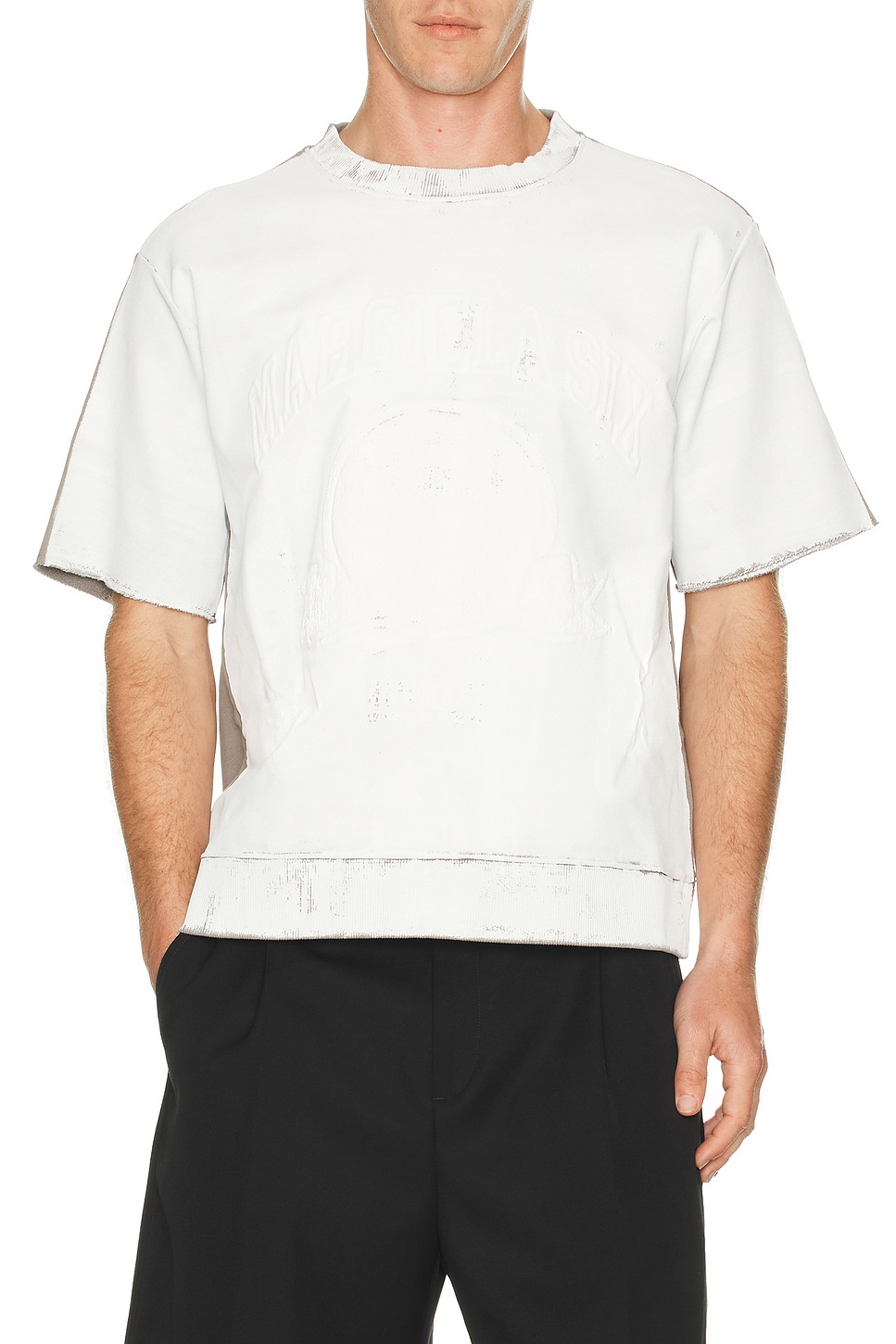 MM6 Maison Margiela ショートスリーブスウェットシャツ - Taupe | REVOLVE