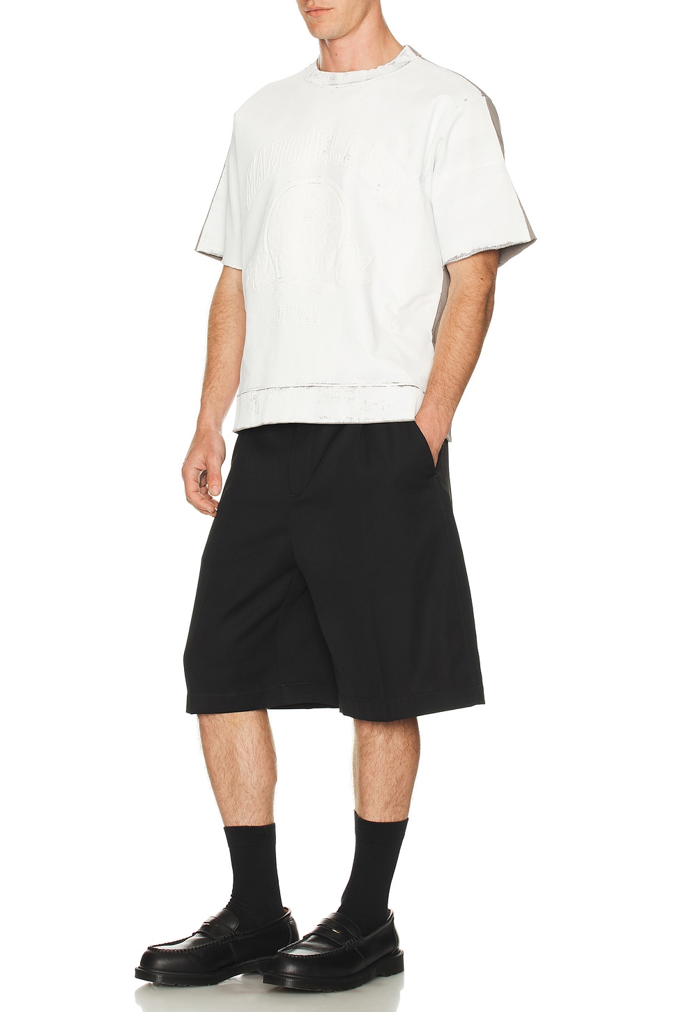 Maison Margiela ショートスリーブスウェットシャツ MM6 Maison Margiela ショートスリーブスウェットシャツ - Taupe