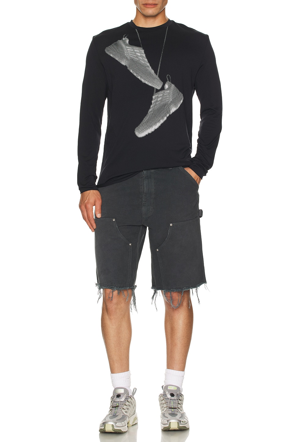 MM6 Maison Margiela SNEAKER ロングスリーブTシャツ - Deep