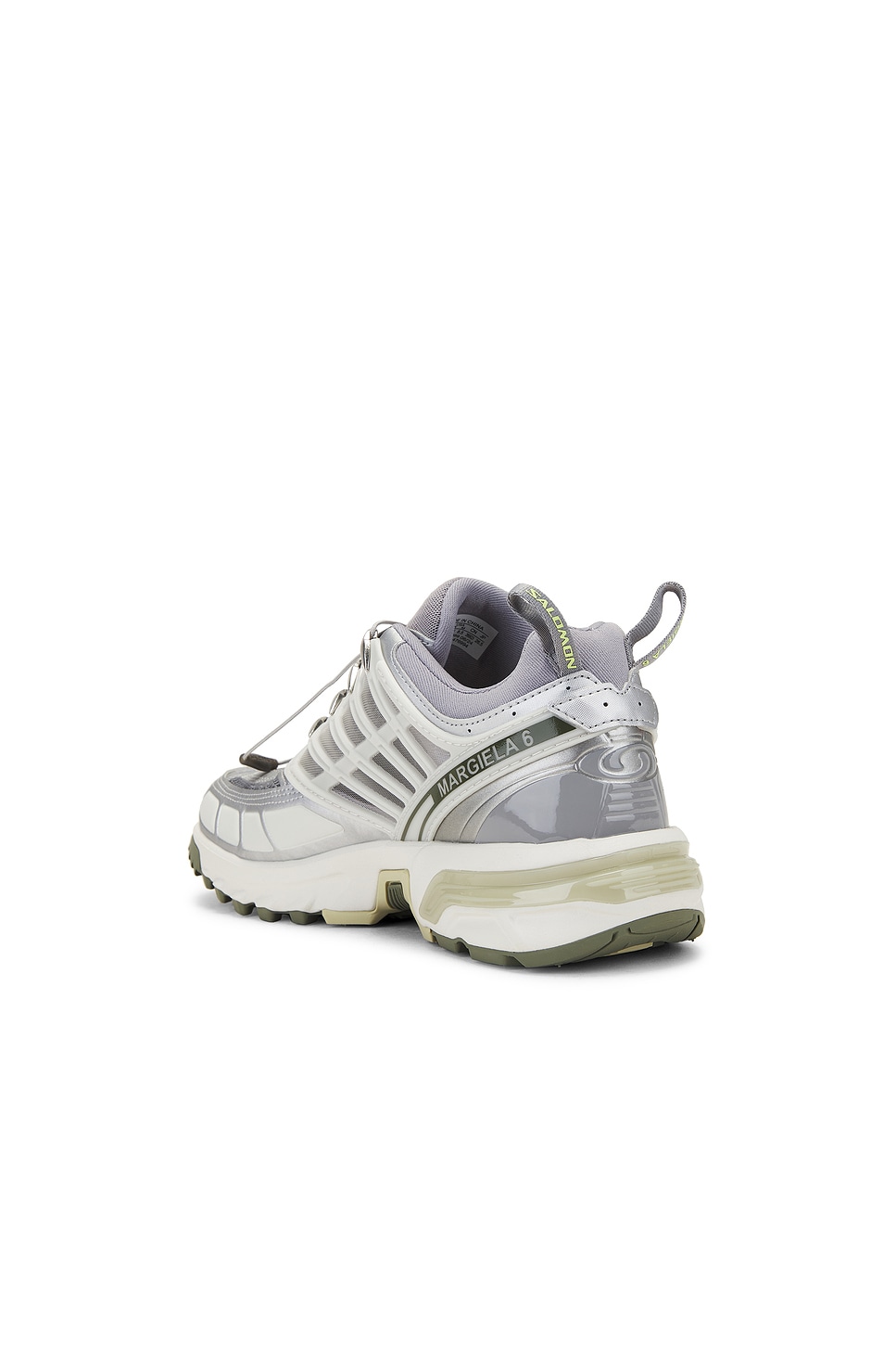 MM6 Maison Margiela X Salomon Acs Pro Sneakers in Sharkskin, Silver, & Sharp Green thumbnail