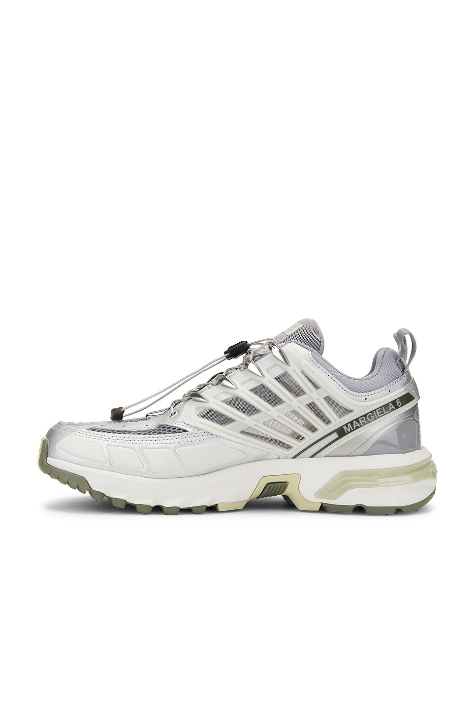 MM6 Maison Margiela X Salomon Acs Pro Sneakers in Sharkskin, Silver, & Sharp Green thumbnail