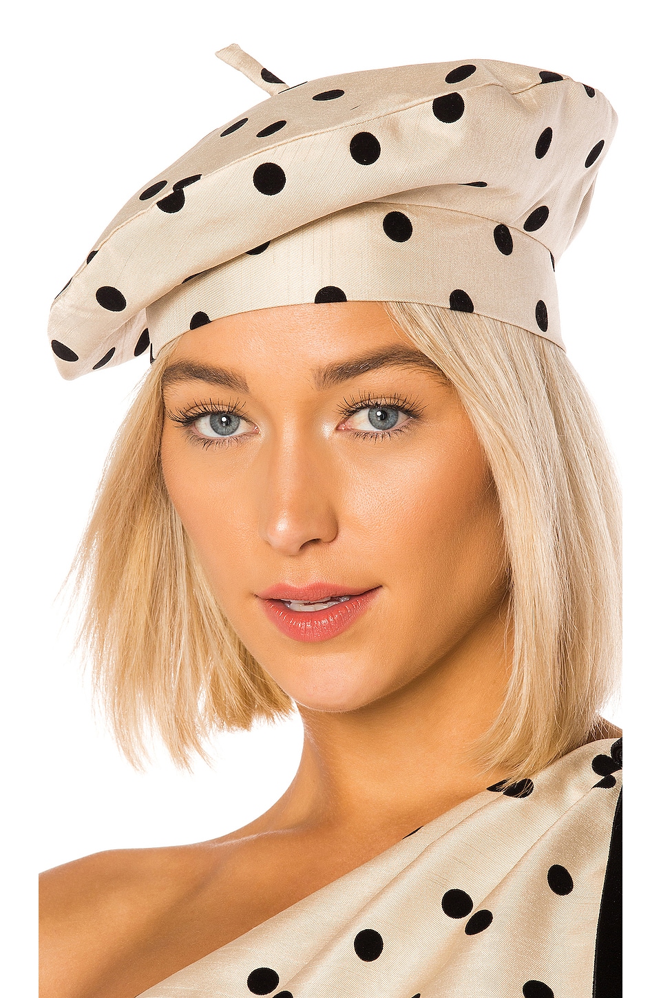 polka dot beret